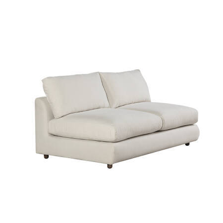 Sofa Plume 2’li Kolsuz Modül 160 x 97 cm | Space Kumaş - Beyaz Dokulu 