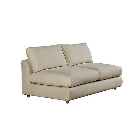 Sofa Plume 2’li Kolsuz Modül 160 x 97 cm | Space Kumaş - Krem 