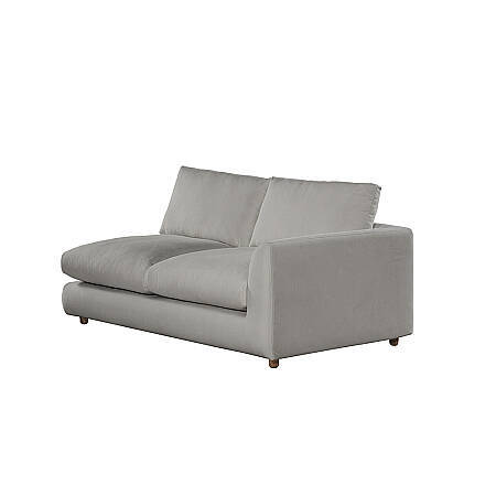 Sofa Plume 2’li Tek Kollu Sağ Köşe Modül 180 x 97 cm | Space Kumaş - Gri 