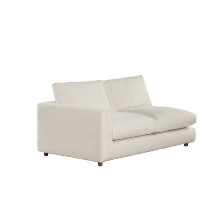 Sofa Plume 2’li Tek Kollu Sol Köşe Modül 180 x 97 cm | Space Kumaş - Beyaz Dokulu 