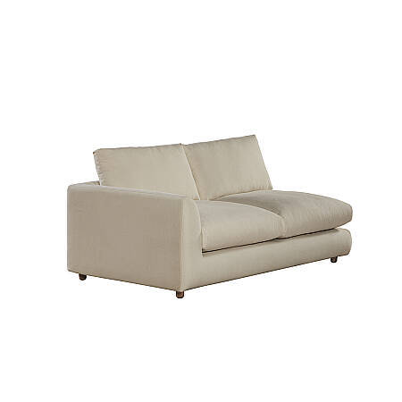 Sofa Plume 2’li Tek Kollu Sol Köşe Modül 180 x 97 cm | Space Kumaş - Krem 