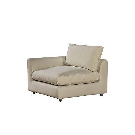 Sofa Plume Kollu Sağ Köşe Modül 98 x 97 cm | Space Kumaş - Krem 