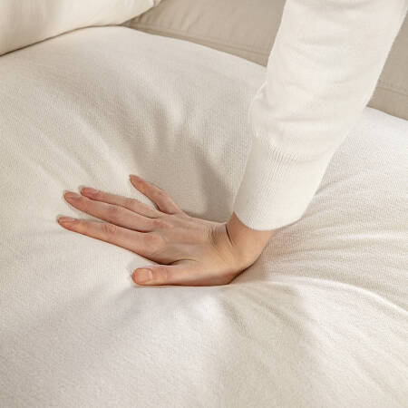 Sofa Plume Kollu Sol Köşe Modül 98 x 97 cm | Plainfry Kumaş - Beyaz Keten - 9
