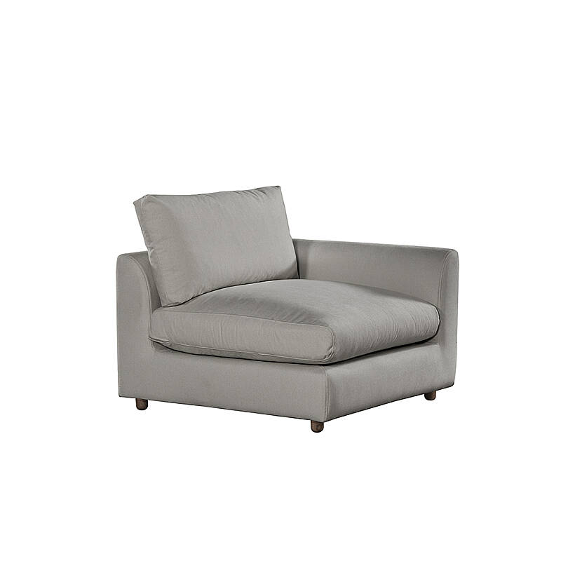 Sofa Plume Kollu Sol Köşe Modül 98 x 97 cm | Space Kumaş - Gri - 