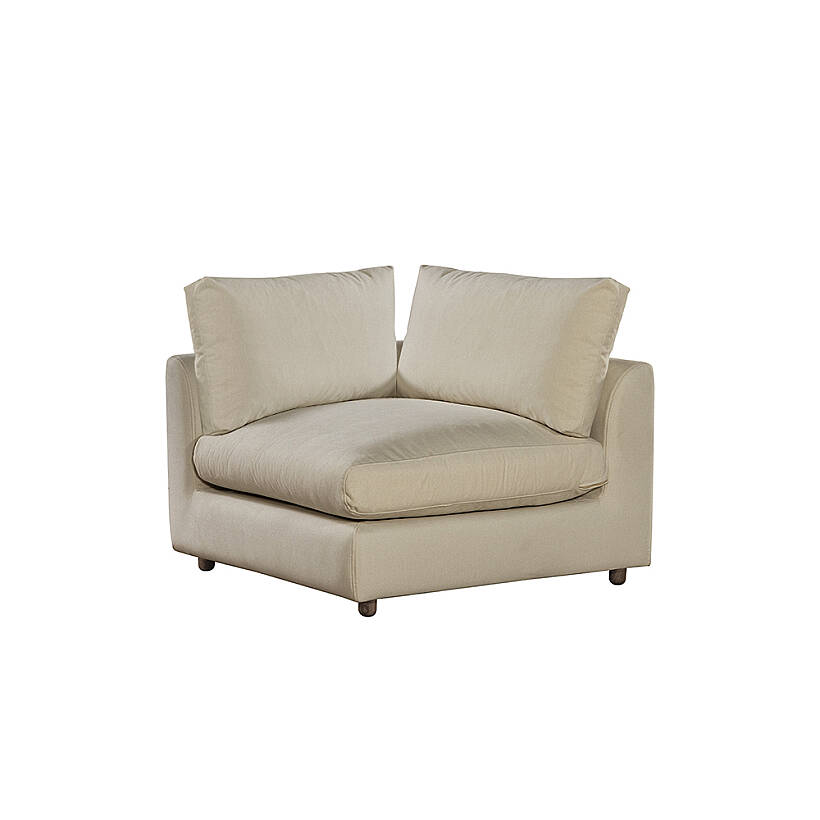 Sofa Plume Köşe Modül 98 x 97 cm | Space Kumaş - Krem - 