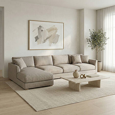 Sofa Plume Köşe Modül 98 x 97 cm | Space Kumaş - Gri - 3