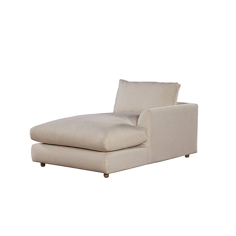 Sofa Plume Relax Sağ Köşe Modül 98 x 170 cm | Plainfry Kumaş - Krem Dokulu - 