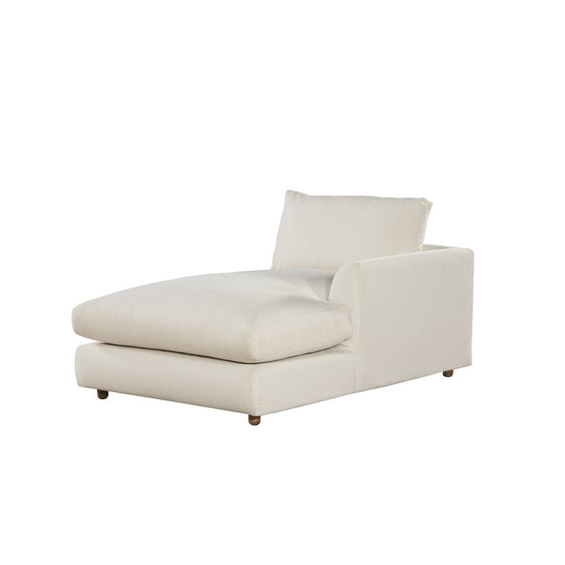 Sofa Plume Relax Sağ Köşe Modül 98 x 170 cm | Space Kumaş - Beyaz Dokulu - 