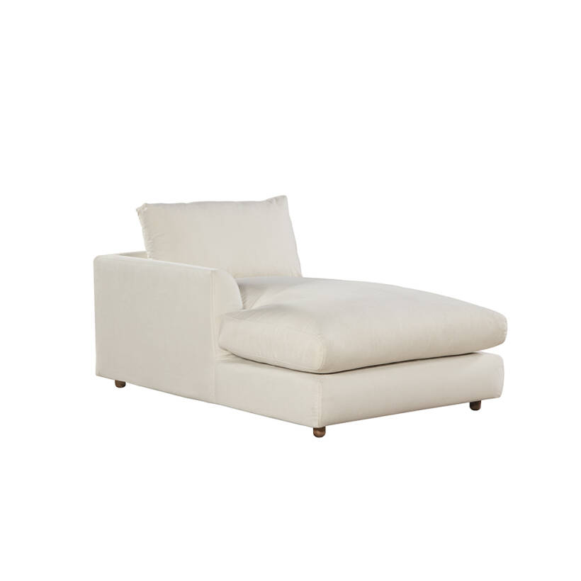 Sofa Plume Relax Sol Köşe Modül 98 x 170 cm | Space Kumaş - Beyaz Dokulu - 