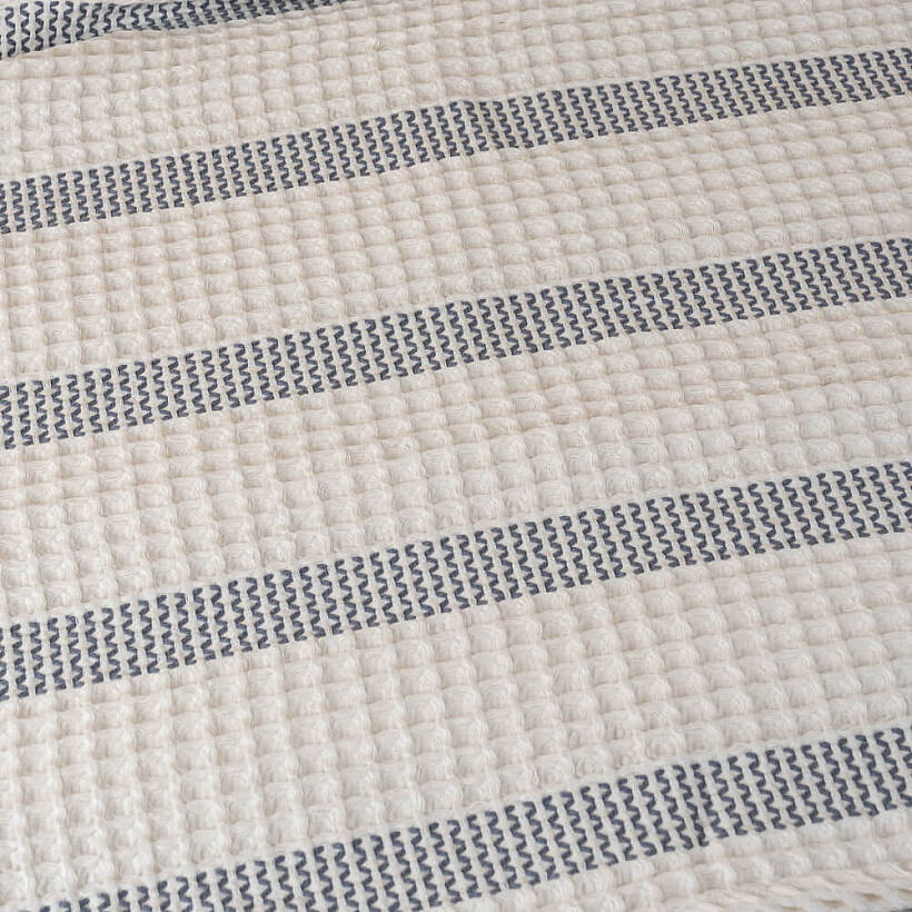 %100 Pamuk Natural-Indigo Pike - Sofia - 