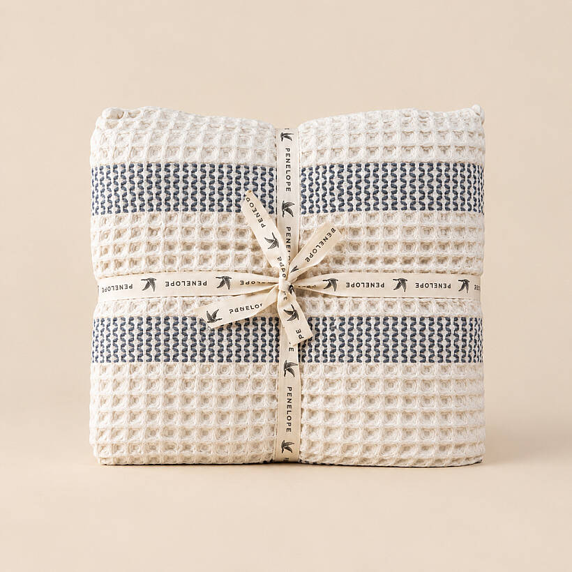 %100 Pamuk Natural-Indigo Pike - Sofia - 