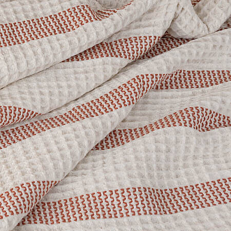 %100 Pamuk Natural-Terracotta Pike - Sofia - 4