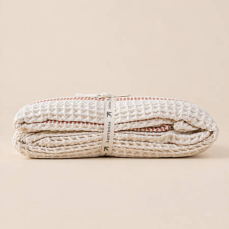 %100 Pamuk Natural-Terracotta Pike - Sofia - 7