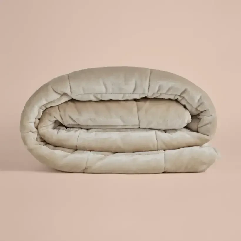 Tek Kişilik Çift Taraflı Welsoft Yorgan Taş 155x215 cm - Velour Serisi - Penelope