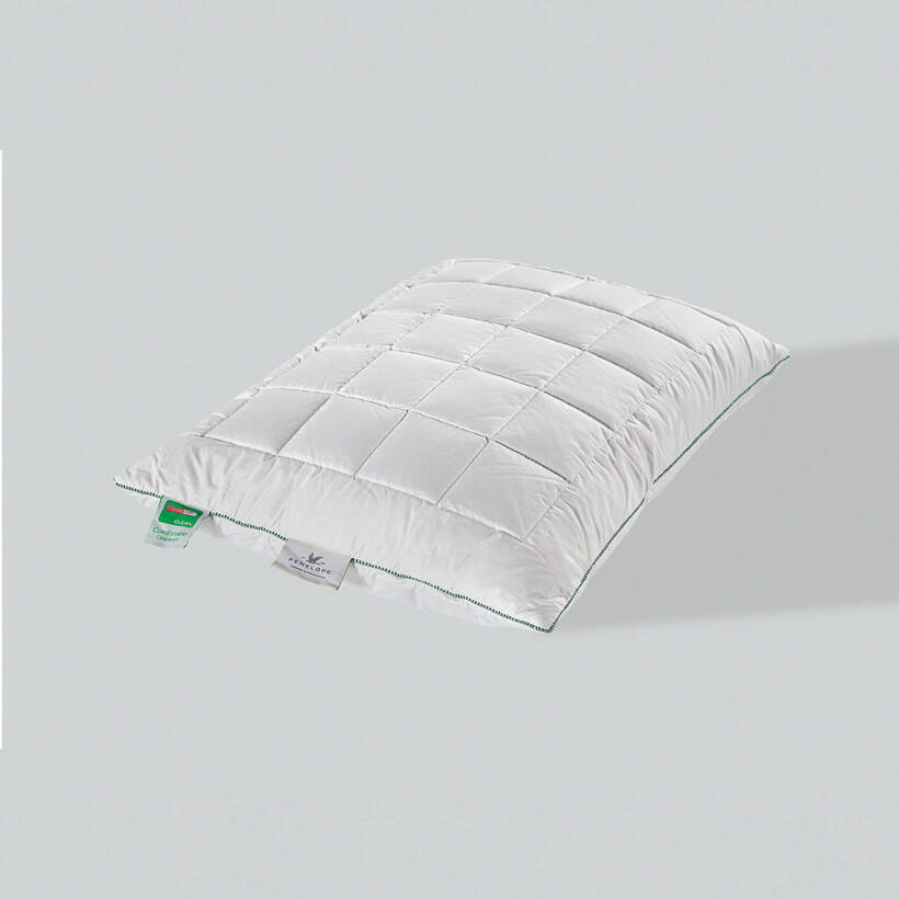 Anti-Mite %100 Pamuk Kumaş Boncuk Elyaf Dolgulu Yastık - Thermoclean Serisi - 