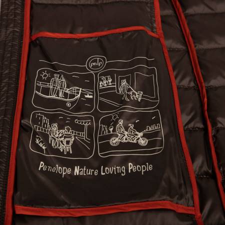 %100 Kaz Tüyü Mont Kahve L - Vera Koleksiyonu - 5