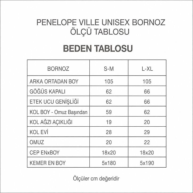 Ville %100 Pamuk Bornoz - Lacivert - 