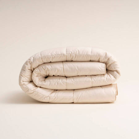 %100 İngiliz Yünü Dolgulu Pamuk Kumaş Bebek Yorganı - Wooly Pure Serisi - 1