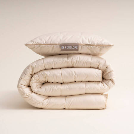 %100 İngiliz Yünü Dolgulu Pamuk Kumaş Bebek Yorganı - Wooly Pure Serisi - 10